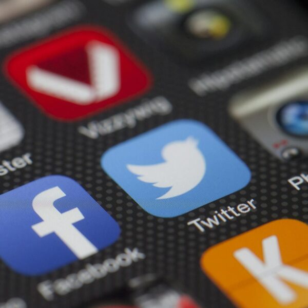 iphone displaying social media application